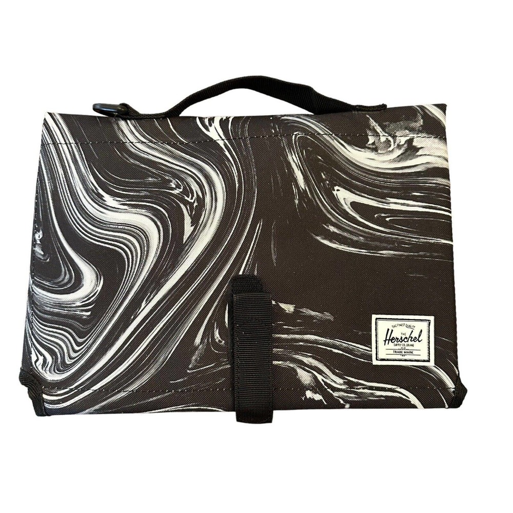 Herschel Supply Co Baby Diaper Changing Pad Mat in Paint Pour Black
